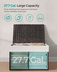 Storage Basket With Lid 105L Or 160L Laundry Hamper – product view 12 | Amaraloft