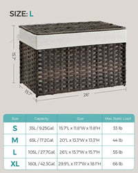 Storage Basket With Lid 105L Or 160L Laundry Hamper – product view 13 | Amaraloft