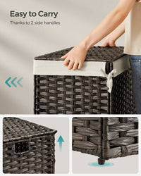 Storage Basket With Lid 105L Or 160L Laundry Hamper – product view 14 | Amaraloft