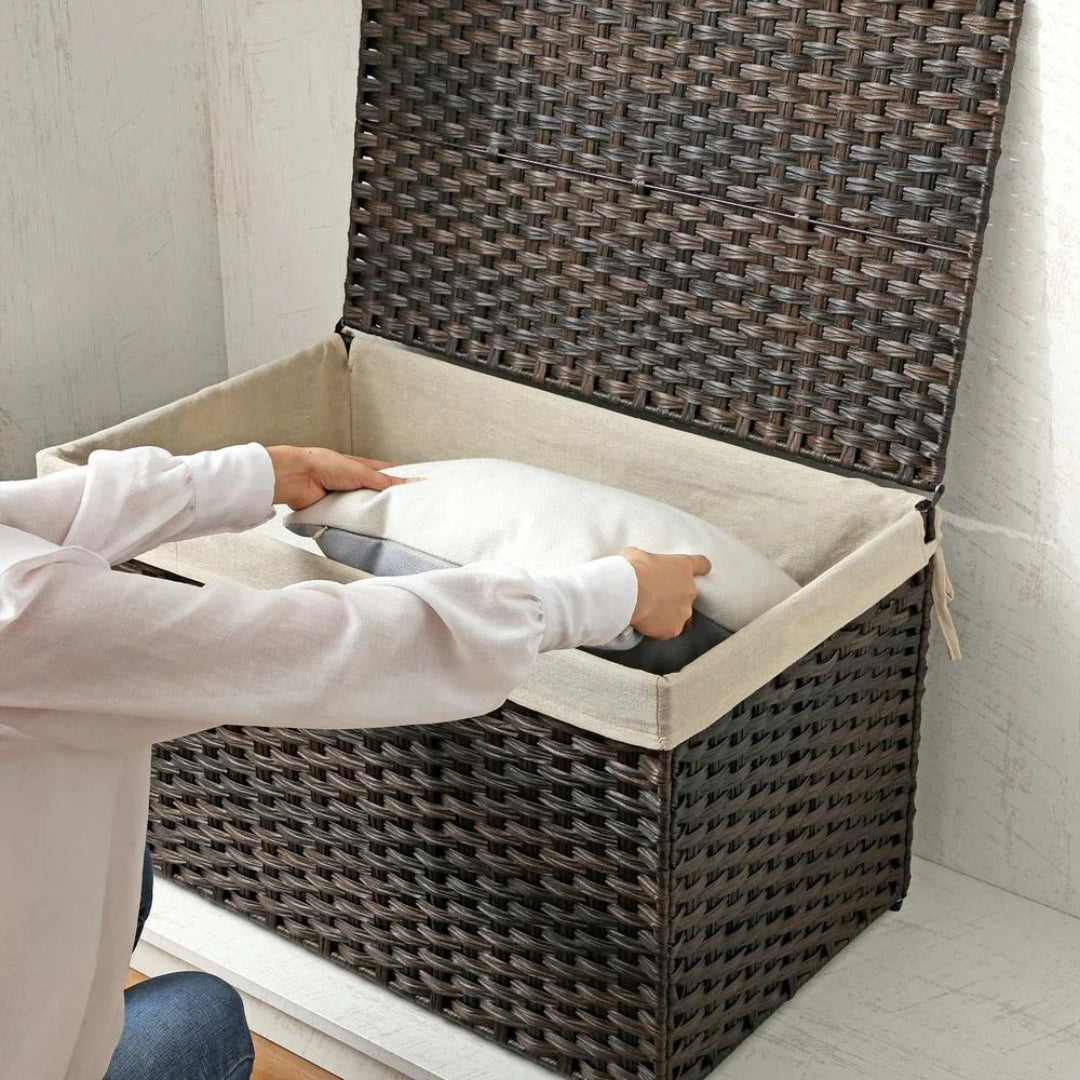 Storage Basket With Lid 105L Or 160L Laundry Hamper – product view 18 | Amaraloft