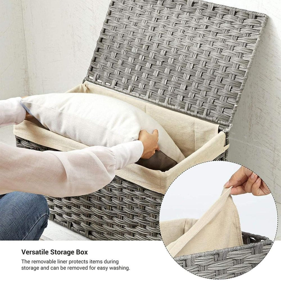 Storage Basket With Lid 105L Or 160L Laundry Hamper – product view 27 | Amaraloft