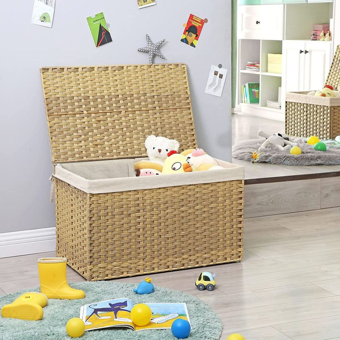 Storage Basket With Lid 105L Or 160L Laundry Hamper – product view 31 | Amaraloft