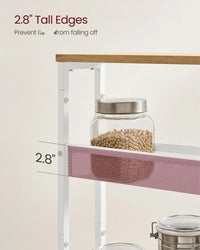 4 Tier Slim Rolling Storage Cart Narrow Utility Shelf – product view 18 | Amaraloft