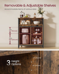 Storage Sideboard With Barn Door And Adjustable Shelves, Buffet Cabinet - product photo 13