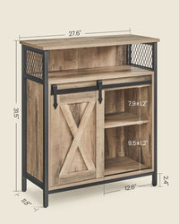 Storage Sideboard With Barn Door - product photo 03