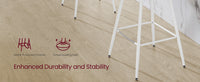 Synthetic Leather Bar Stools With Back, 24.4 Or 28.7 Inch Seat Height - product photo 143