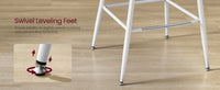 Synthetic Leather Bar Stools With Back, 24.4 Or 28.7 Inch Seat Height - product photo 144