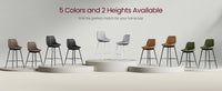 Synthetic Leather Bar Stools With Back, 24.4 Or 28.7 Inch Seat Height - product photo 146