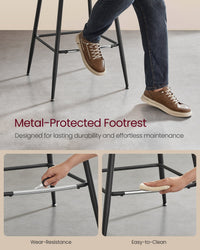 Synthetic Leather Bar Stools With Back - product photo 100
