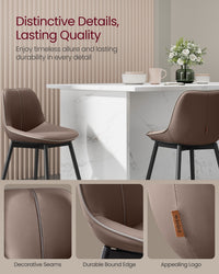 Synthetic Leather Bar Stools With Back - product photo 18