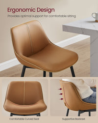 Synthetic Leather Bar Stools With Back - product photo 42