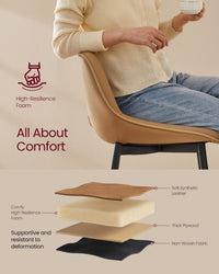 Synthetic Leather Bar Stools With Back - product photo 46