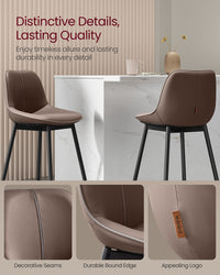 Synthetic Leather Bar Stools With Back - product photo 57