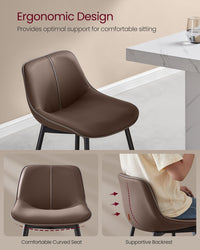 Synthetic Leather Bar Stools With Back - product photo 61