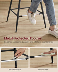 Synthetic Leather Bar Stools With Back - product photo 71