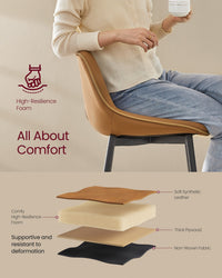 Synthetic Leather Bar Stools With Back - product photo 73