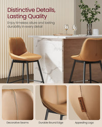 Synthetic Leather Bar Stools With Back - product photo 74