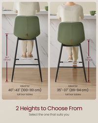 Synthetic Leather Bar Stools With Back - product photo 86