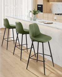 Synthetic Leather Bar Stools With Back - product photo 88