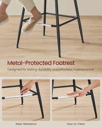 Synthetic Leather Bar Stools With Back - product photo 90