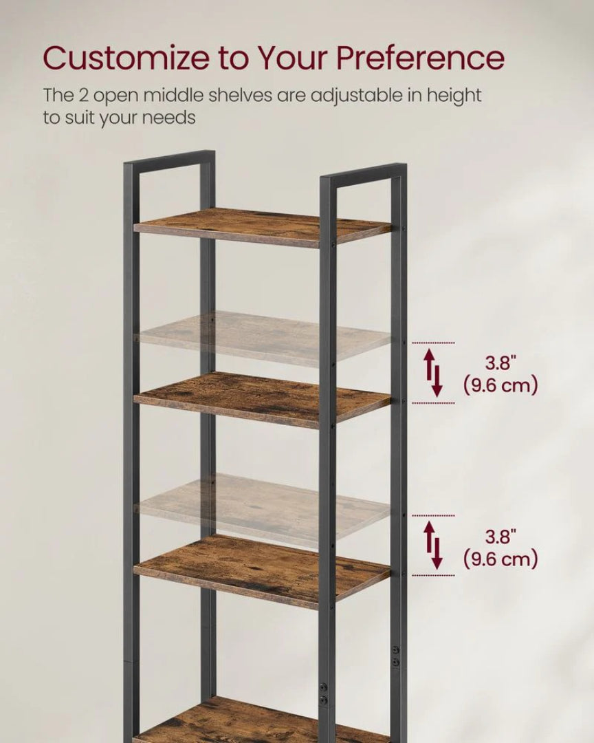 6 Tier Bookcase With Door – product view 6 | Amaraloft
