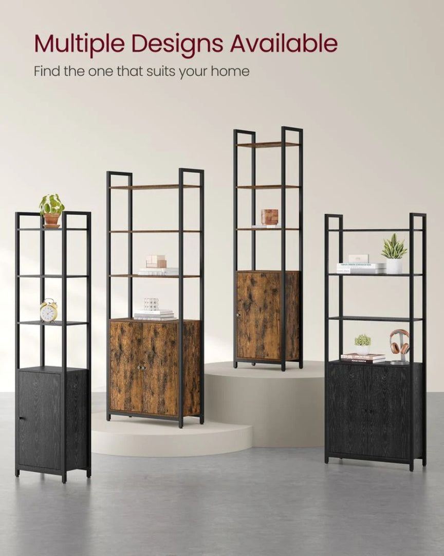 6 Tier Bookcase With Door – product view 8 | Amaraloft