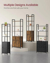6 Tier Bookcase With Door – product view 8 | Amaraloft