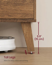 TV Stand For 65 Inch TVs With Cabinets And Adjustable Shelf – product view 5 | Amaraloft