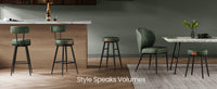 Upholstered Kitchen Stools With Steel Legs, Set Of 1, 2 Or 4 - product photo 51