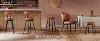 Upholstered Kitchen Stools With Steel Legs, Set Of 1, 2 Or 4 - product photo 53