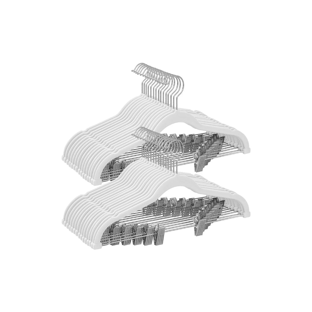 Velvet Pants Hangers With Adjustable Clips Set – product view 5 | Amaraloft