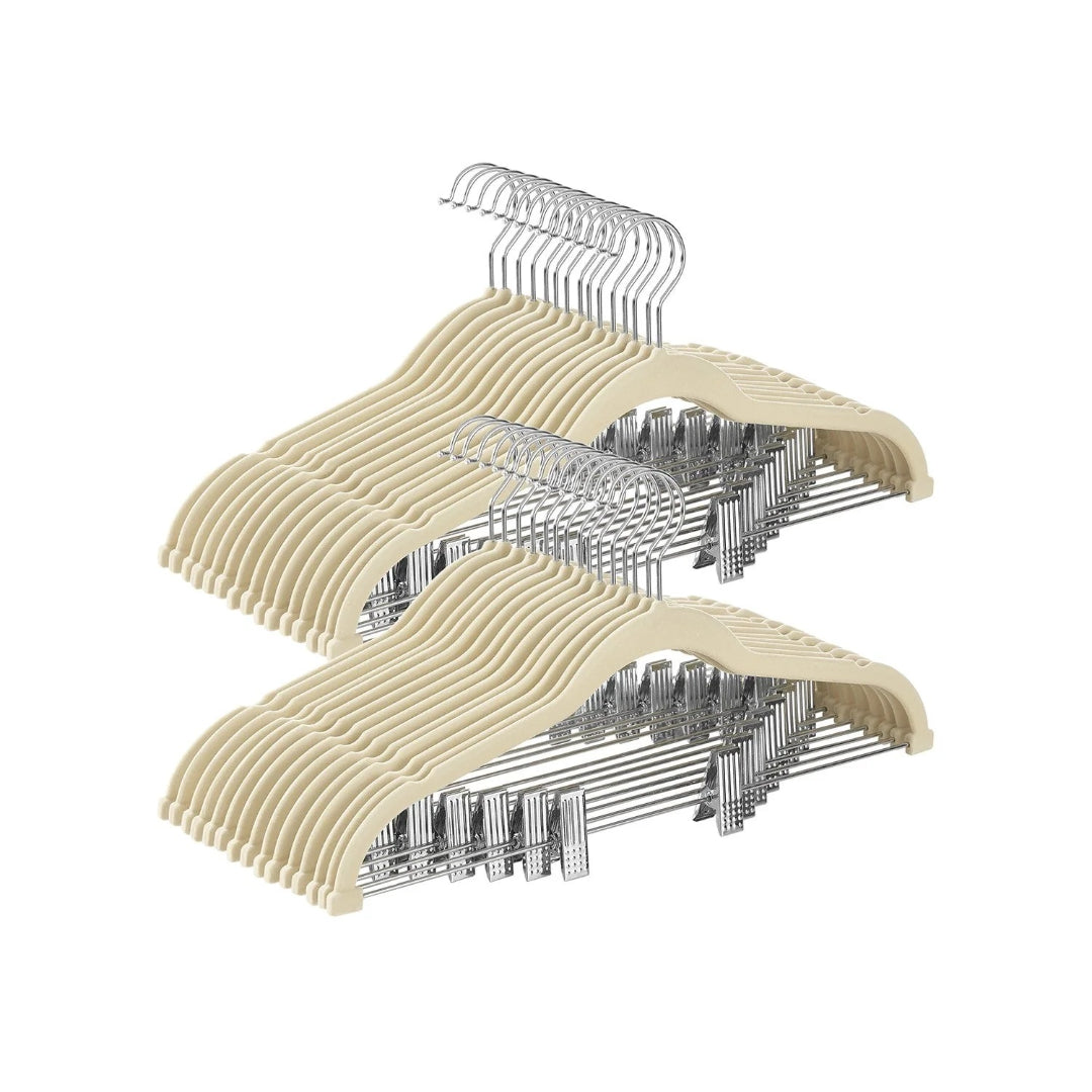 Velvet Pants Hangers With Adjustable Clips Set – product view 6 | Amaraloft