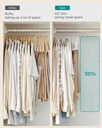 Velvet Pants Hangers With Adjustable Clips Set – product view 14 | Amaraloft
