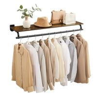 Wall Mounted Clothing Rack, With Hanging Rod - product photo 01