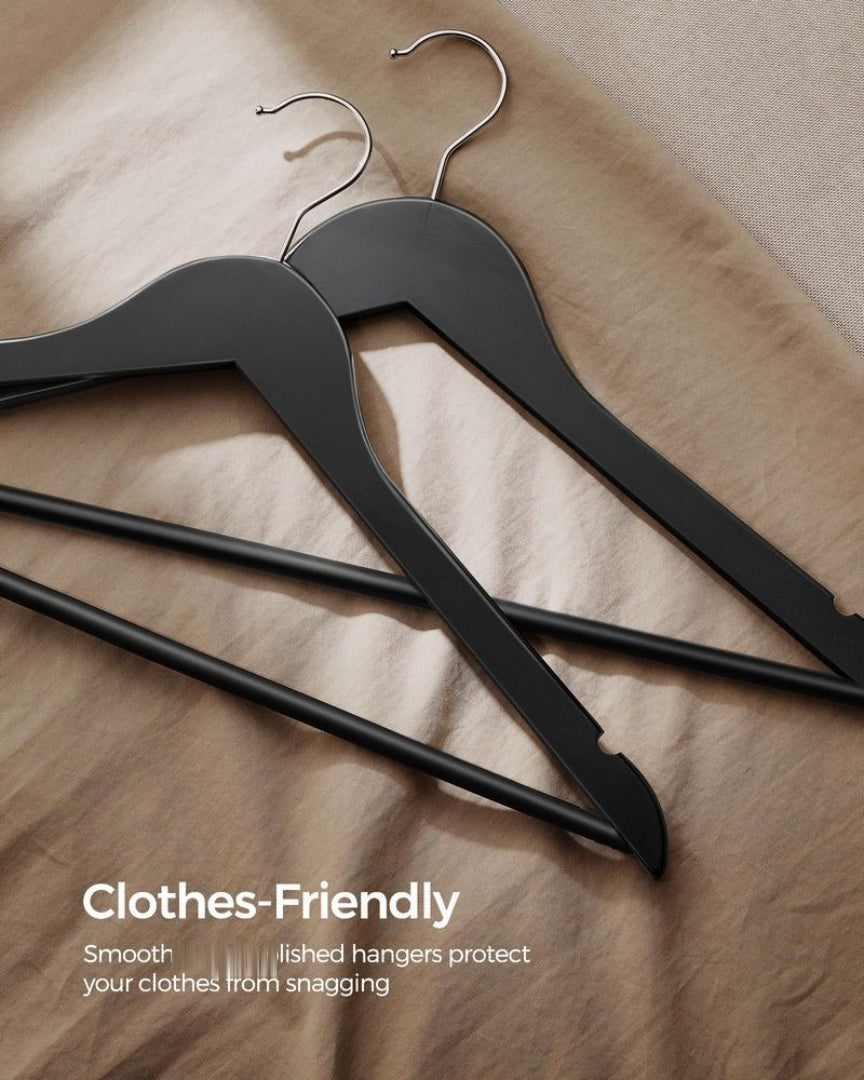 Wood Coat Hangers 20 Pack With Shoulder Notches – product view 5 | Amaraloft