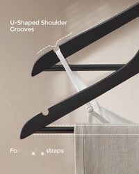 Wood Coat Hangers 20 Pack With Shoulder Notches – product view 8 | Amaraloft