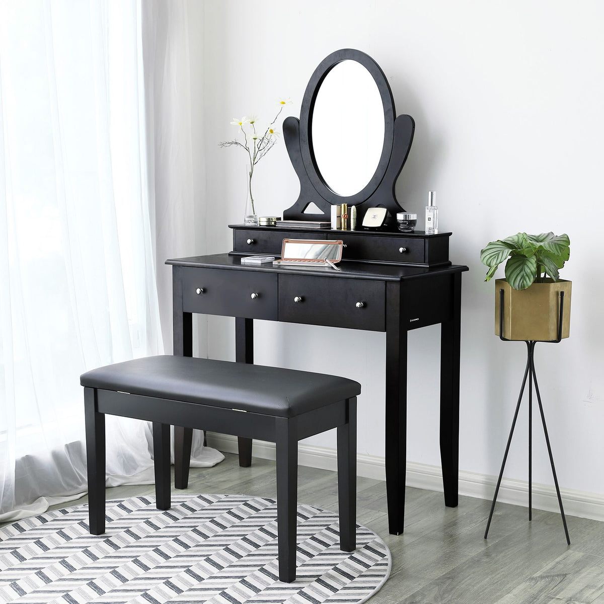 Wooden Duet Piano Bench - product photo 03